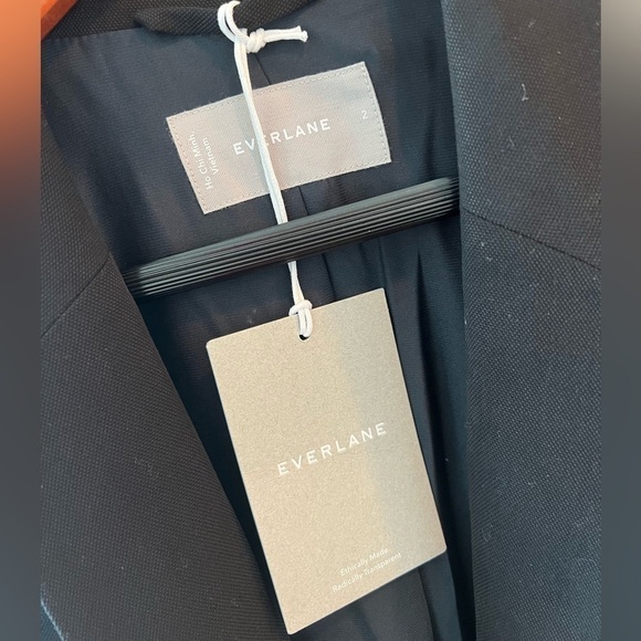Everlane Black One Button Blazer Size 2 - Picture 5 of 16